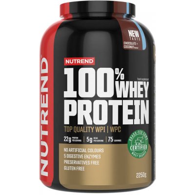 Nutrend 100% Whey Protein Chocolate Coconut 2250 g