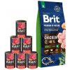 BRIT Premium By Nature Adult Extra Large XL 15 kg + Hovädzia konzerva 6x400 g