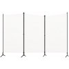3-panelový paraván biely 260x180 cm látka-ForU-320731