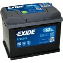 Exide Excell 12V 62Ah 540A EB621