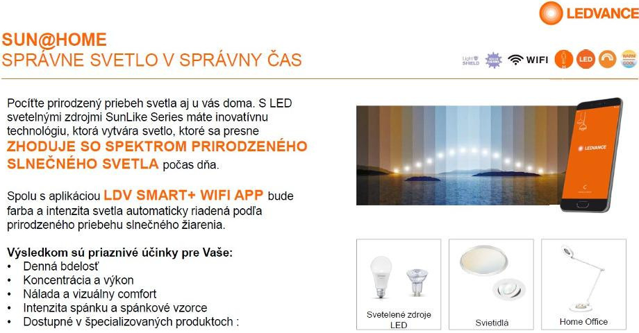 Ledvance - LED Stmievateľné osvetlenie monitora SUN@HOME LED/2,5W/5V Wi-Fi P227192