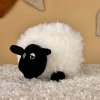 Vankúš Ovečka biela (Plyšový vankúš ovečka 28 cm – mäkký dekoratívny vankúšik do detskej izby)