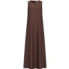 Emme Marella Dlhé šaty EMMUGUALE Hnedá