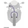 Venhill ŠTANDART -predok -sada Venhill POWERHOSEPLUS KTM-9002FB-YE (2 hadice v sade) žlté hadice čierne koncovky