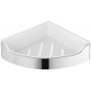 AQUALINE SB109 Samba rohová polica do sprchy, 21,8 x 6,3 x 21,8 cm, leštená nehrdzavejúca oceľ
