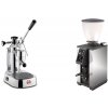 La Pavoni Europiccola Lusso + Stone Espresso Pebble, chrome