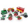Traktor Zetor na kľúči s poľnohospodárskymi strojmi