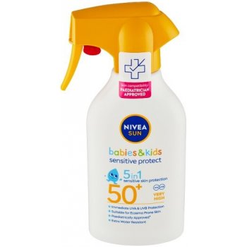 Nivea Sun Sensitive Protect detský spray na opaľovanie SPF50+ 270 ml