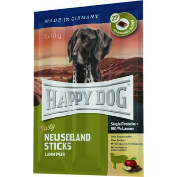 Happy Dog Tasty Neuseeland Sticks jahňacie tyčinky 3x10g