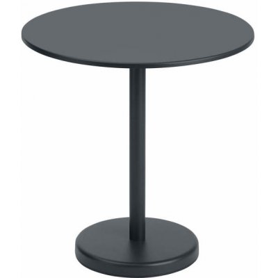 Muuto Stolík Linear Steel Café Table 70, black