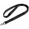 Šnúra na krk s karabínkou - 10 ks 3 čierna