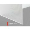 Röhm Štrukturované plexisklo 3mm číre Plexiglas štruktúra Z pyramída 1650 x 3050 mm číre 1 ks