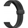 eses Silikónový remienok s magnetickou sponou pre smart hodinky 20 mm Farba: čierna