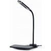 Gembird stolná LED lampa s 10W bezdrôtovou nabíjačkou, čierna TA-WPC10-LED-01-MX