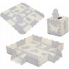 PENOVÁ VZDELÁVACIA PODLOŽKA PUZZLE 3D TVARY KOJEC