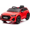 Beneo Elektrické autíčko Audi RS6 12V koženkové sedadlo 2,4 GHz diaľkové ovládanie USB Vstup LED svetlá 12V batéria mäkké EVA kolesá 2 X MOTOR červené ORIGINÁL licencia