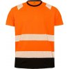RESULT R 502X / Unisex reflexné tričko - fluorescent orange/black L/XL