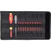 Wiha VDE-Wechselklingensatz 16tl sV 14 Bits,Griff,Spannungsprüfer VDE sada vymeniteľných bitov 16-dielna plochý, krížový PH, krížový PZ, plus / mínus, Torx; 36068