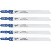 Milwaukee pílové listy bimetal na kov, Al, PVC T318BF 105mm (5ks) 4932274653