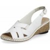 Rieker sandále 66189-80 biela