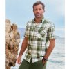 Kockovaná košeľa s reliéfnym efektom Tenerife Atlas For Men Kostkovaná XL