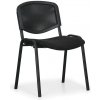 Kovo Praktik Konferenčná stolička Viva Mesh - čierne nohy, čierna