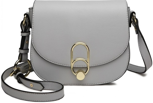 Kabelka saddle crossbody s doplnkami šedá