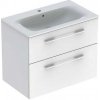 Kúpeľňová skrinka s umývadlom Geberit Selnova 80x50,2x65,2 cm biela lesk 501.240.00.1