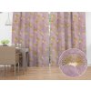 Biante Zamatový záves Tamara TMR-001 Ginkgo lístky na staroružovom 145x230 cm