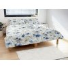 Polášek Bavlnené obliečky MODRÉ KVETY - 140 x 200 cm / 70 x 90 cm