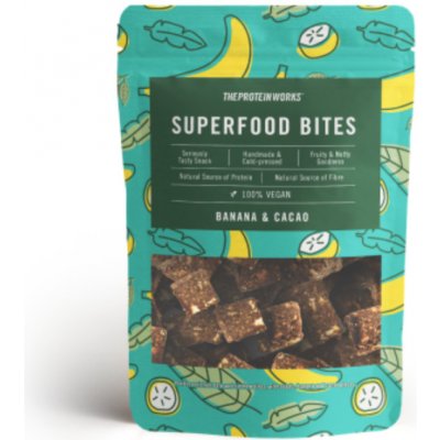 Superfood Bites The Protein Works príchuť citrón kokos 140 g