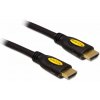Delock HDMI prepojovací kábel Zástrčka HDMI-A 0.5 m čierna 83737 pozlátené kontakty, 4K UHD, krútený HDMI kábel; 83737