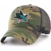 Šiltovka 47, NHL SAN JOSE SHARKS CAMO BRANSON 47 MVP Khaki,tmavo zelená,Čierna, ADULT