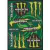 MONSTER ENERGY zelená 2 A3 Nálepky