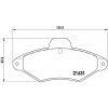 Sada brzdových platničiek kotúčovej brzdy BREMBO P 61 052