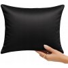 SATÉNOVÁ OBLIEČKA NA PODUŠKU 40x60 VANKÚŠIK 100 % BAVLNA ČIERNA