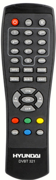 Diaľkový ovládač Hyundai DVB-T321, DVB-T440