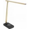 GTV Stolní lampa Bressi, 8W, 450lm, AC220–240V, 3-CCT,Wireless Charging, USB, PF>0,5, RA>80, černo/zlatá