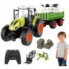 Diaľkovo ovládaný traktor rýpadlo-nakladač buldozér s diaľkovým ovládačom 1:24