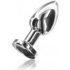 ToyJoy Buttocks The Glider Vibrating Metal Buttplug Small Silver