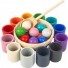 2Kids Toys Duhové kuličky a kalíšky - 12 barev