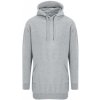 Just Hoods dámske mikinové šaty JH015 Heather Grey