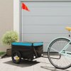 vidaXL Vozík za bicykel, čierno modrý 30 kg, železo 94079