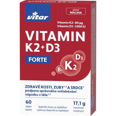 Vitar Vitamin K2+D3 Forte 60 tabliet