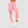 GymBeam Dámske legíny Mesh Panel pink - ružová - XS