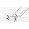 Effector - Prechodový profil - C54 - Dĺžka 2,70 m - Farba Šampaň