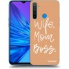 Picasee silikónový čierny obal pre Realme 5 - Boss Mama