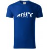 Evolution fitness - Tričko z organickej bavlny - 2XL ( Kráľovská modrá )