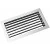 AHN-W farba: biela - 500 x 150 MM (LxH) - Nástenná vetracia mriežka hliníkova s nastavitelnými lamelami