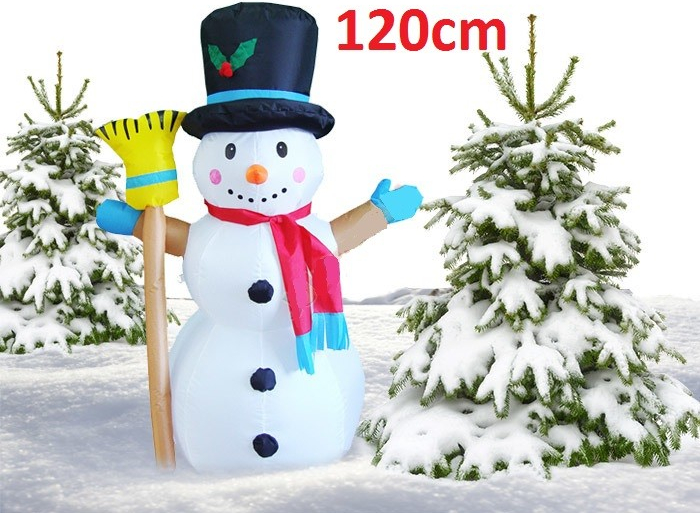 JOKO Nafukovací svietiaci snehuliak 120 cm + metla od 29 € - Heureka.sk